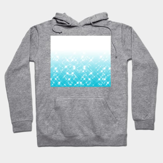 Gradient Blue Sparkles Hoodie by saradaboru